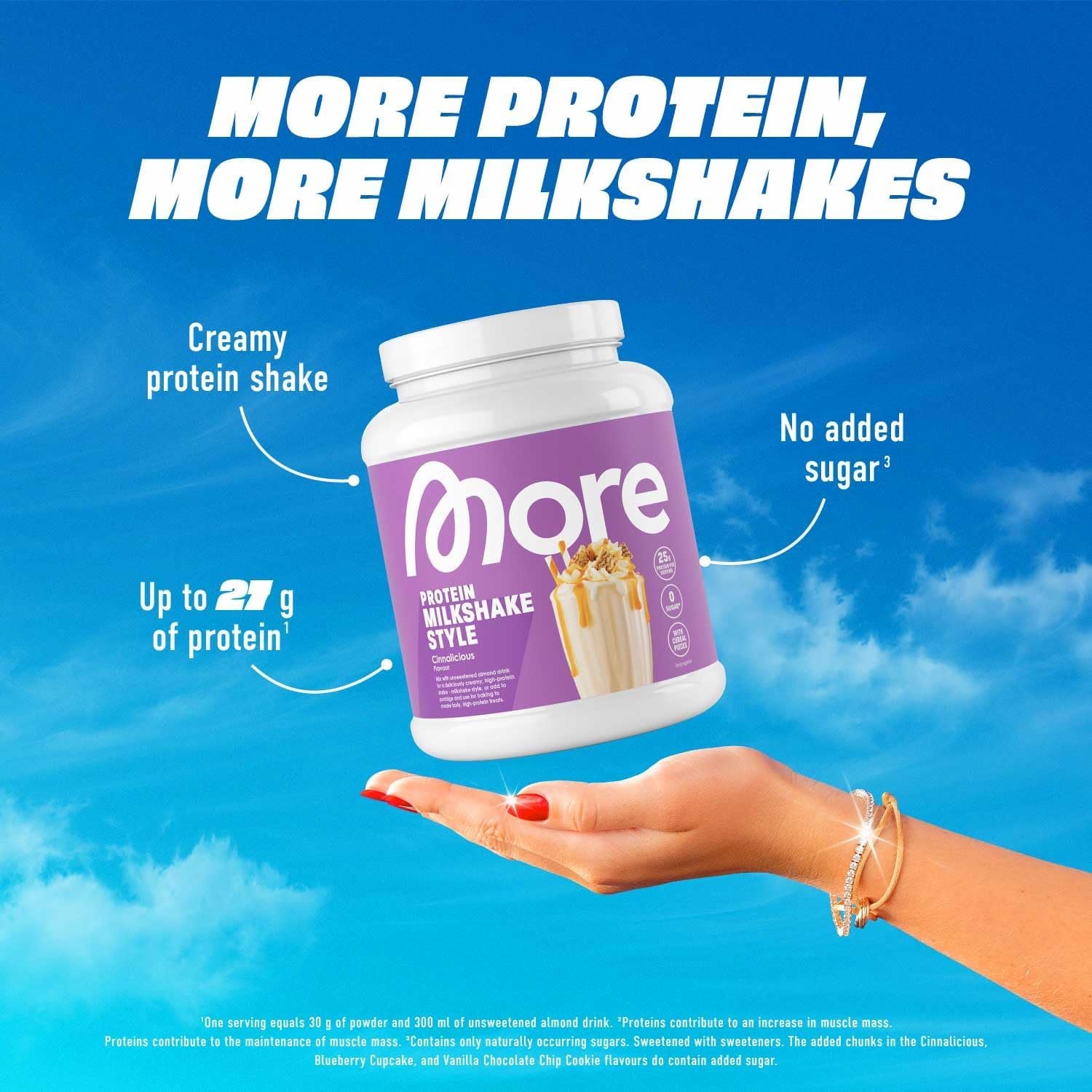 More Protein - Proteinpulver meets milkshake love mit bis zu 27 g Protein & ohne Zuckerzusatz - Image 2